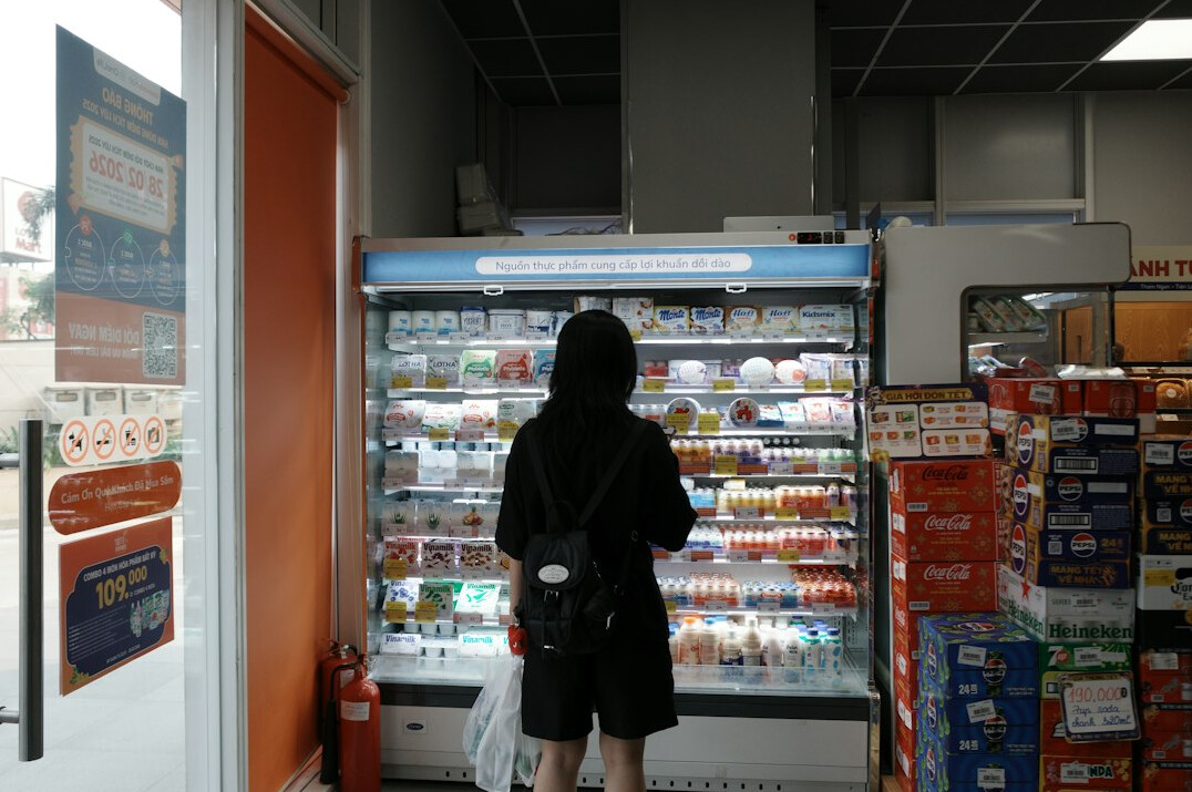 store detective watching aisle